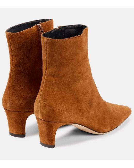 Bottines Wally 55 En Daim Staud en coloris Brown
