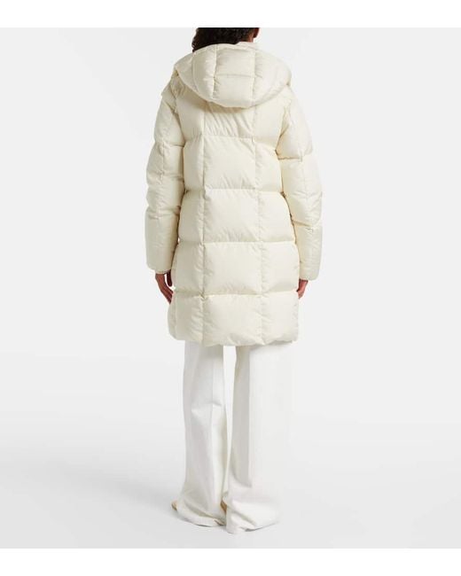Moncler Natural Litte Quilted Down Coat