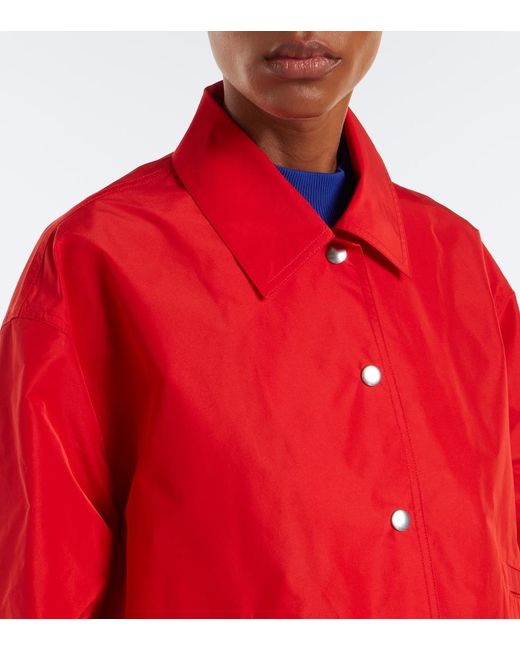 Jil Sander Red Technical Jacket
