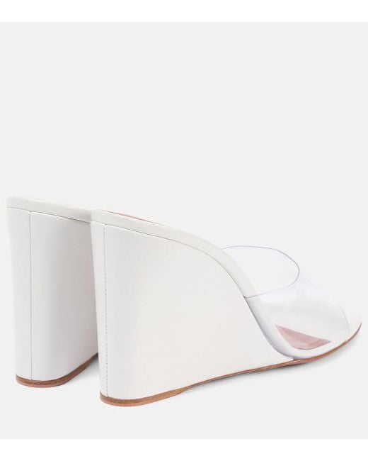 Mules Lupita Half Glass De Pvc Y Piel AMINA MUADDI de color Pink