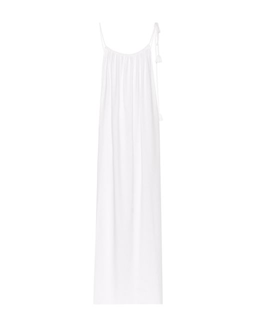 the row white gown
