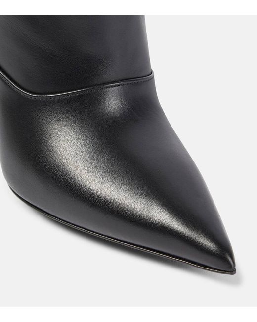David Koma Black Leather Over-the-knee Boots