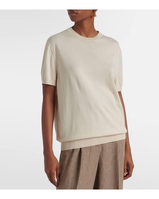 Top De Punto Ice Wish De Algodon Loro Piana de color Natural