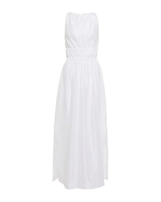 Sir. The Label White Franc Cotton And Silk Maxi Dress