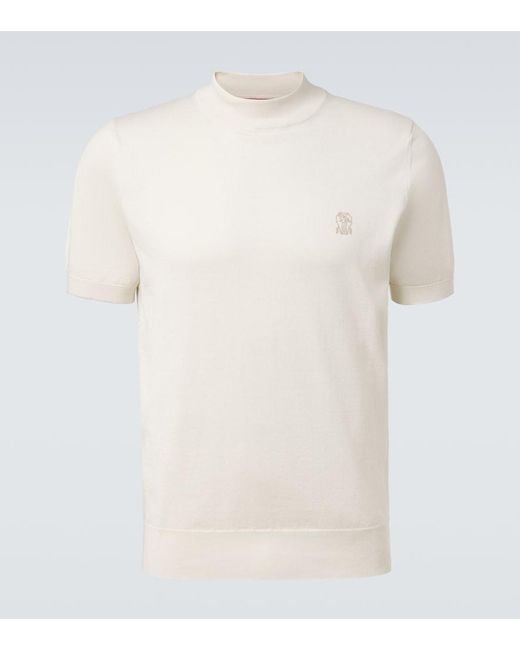 Pullover di Brunello Cucinelli in White da Uomo
