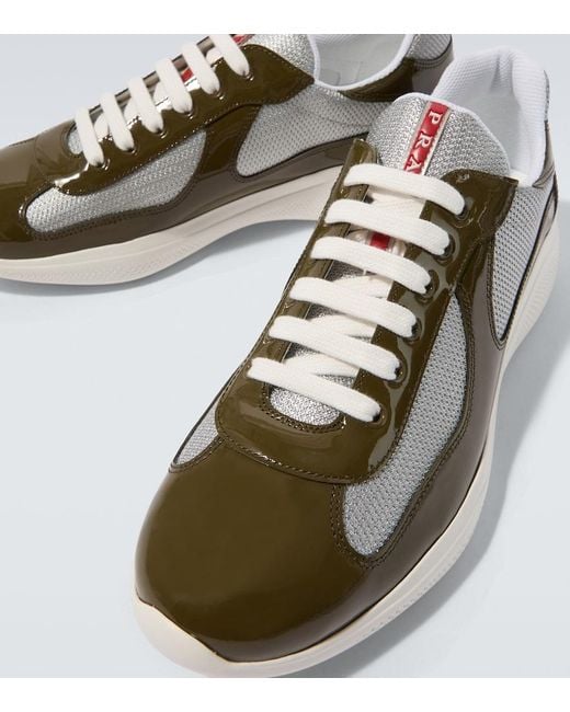 Prada Green America's Cup Sneakers for men