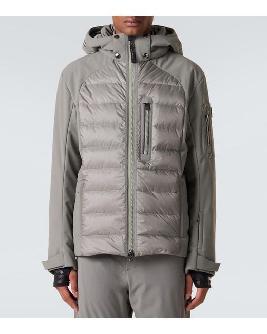 Bogner Gray Zoran-D Down-Paneled Ski Jacket for men