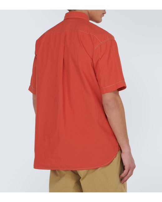 And Wander Orange Cotton-blend Shirt for men