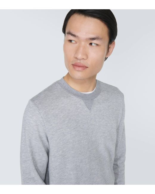 Derek Rose Gray Quinn Cotton-blend Jersey Sweatshirt for men