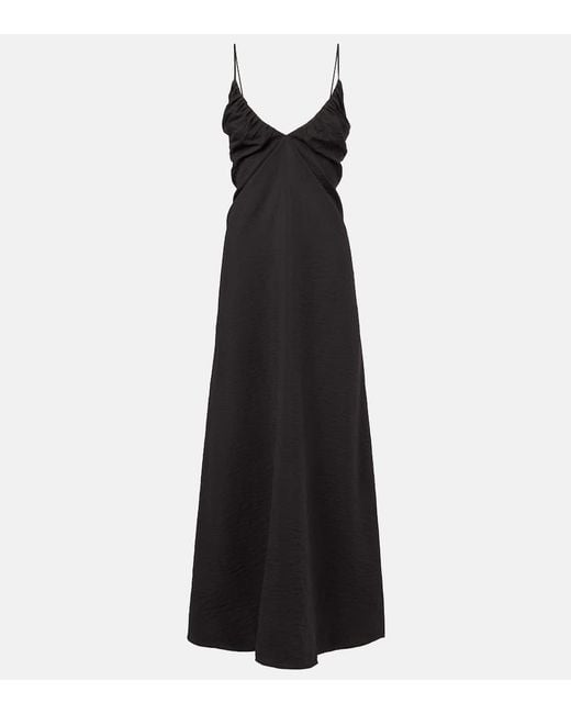 Rohe Black Maxikleid Aus Einem Seidengemisch
