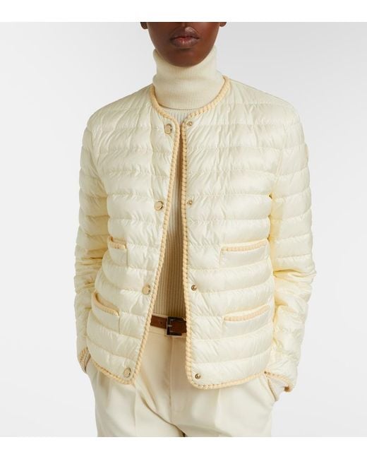 Moncler Natural Circaete Quilted Down Jacket