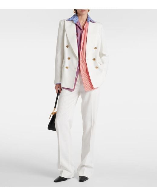 Etro Pink Striped Cotton Shirt