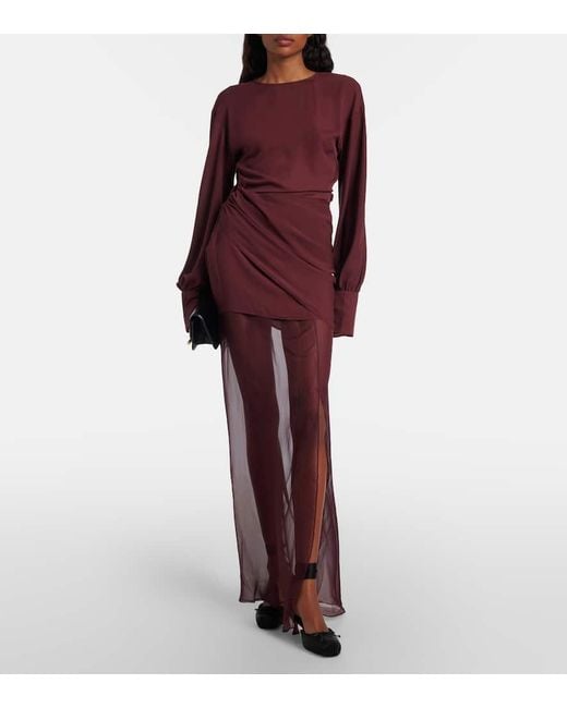 Christian Louboutin Black Cassia 55 Satin Slingback Pumps