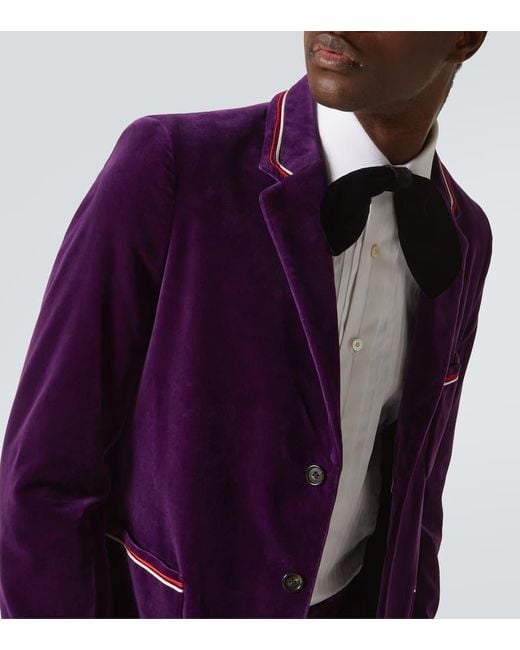 Blazer Showcase di Bode in Purple da Uomo
