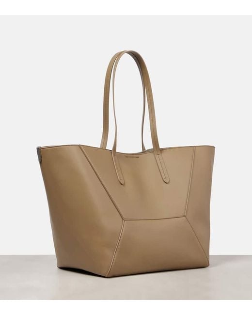 Borsa Bc Duo Large di Brunello Cucinelli in Natural
