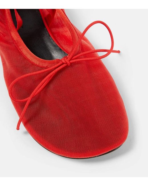 Zapatos planos Mary Jane Glove de malla Proenza Schouler de color Red