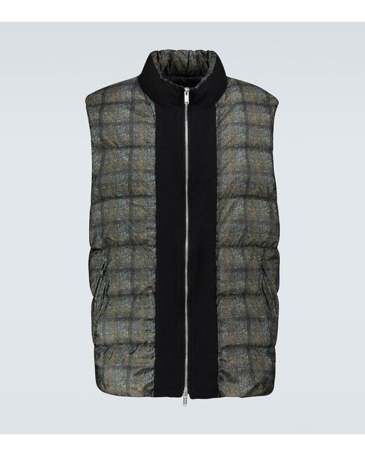 Gilet matelassé à carreaux Undercover pour homme en coloris Multicolor