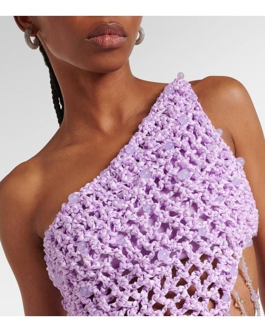 Top De Croche Con Cuentas SUSAN FANG de color Pink