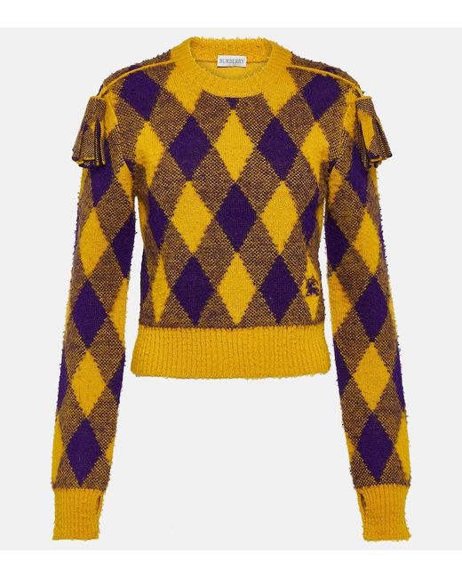 Pullover Argyle di Burberry in Multicolor