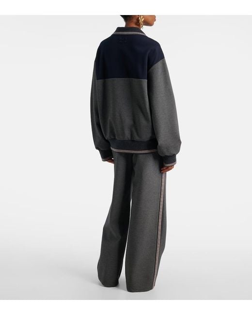 Miu Miu Blue Polopullover