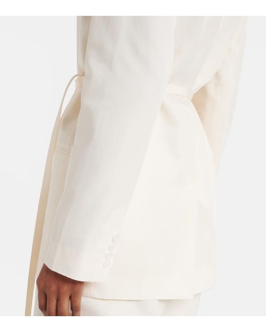 Joseph White Victor Silk And Cotton Blazer