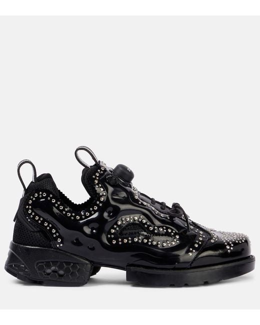 Noir Kei Ninomiya Black Studded Brogue Sneakers