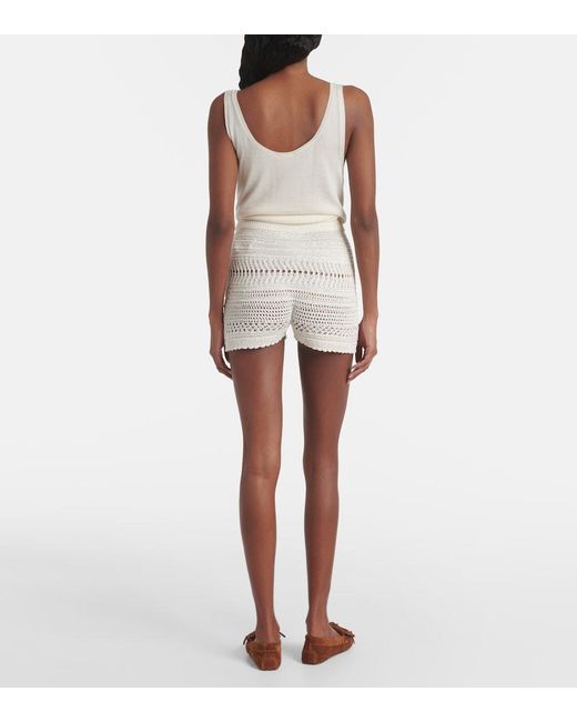Ralph Lauren White Crochet Shorts