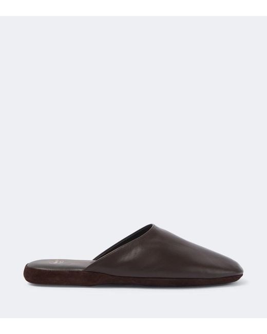 Church's Brown Arran Leather Slippers for men