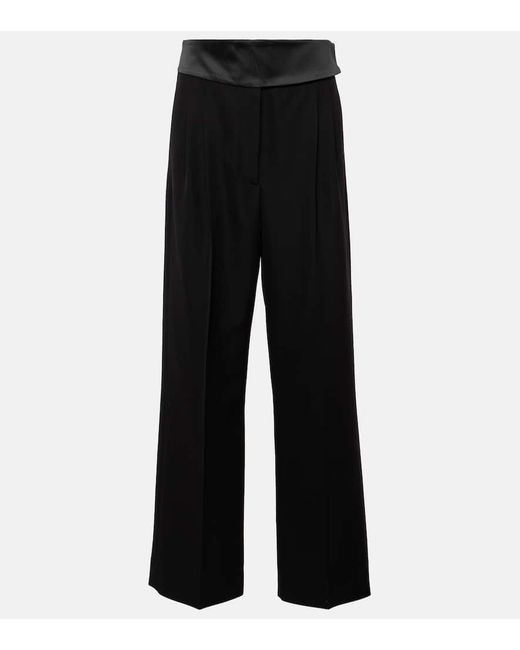 Stella McCartney Black Wool Tuxedo Pants