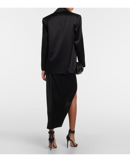 The Sei Black Silk Blazer