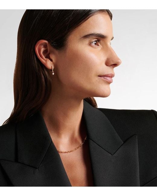 Suzanne Kalan White 18Kt Drop Earrings With Diamonds