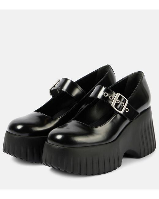 Hogan Black Plateau-Pumps Janeiro Aus Leder
