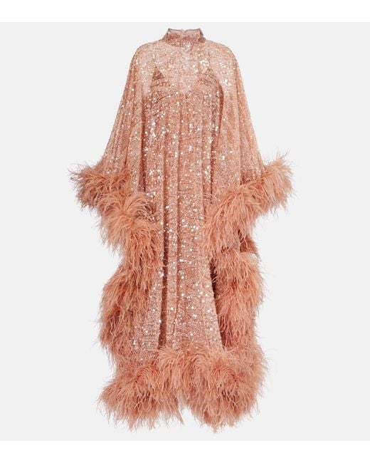 Cafetan Casta Diva Sublime En Tulle A Sequins ‎Taller Marmo en coloris Pink