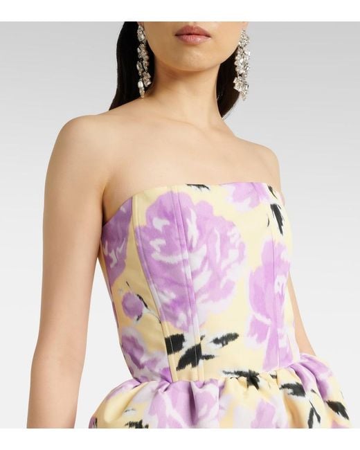 Patou Pink Floral Gown