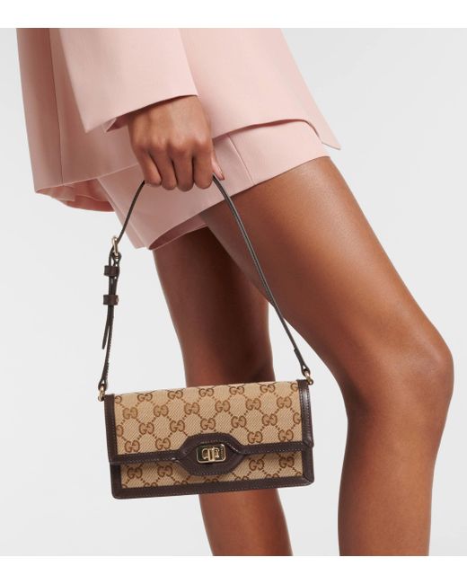 Gucci Brown Luce Mini GG Canvas Shoulder Bag