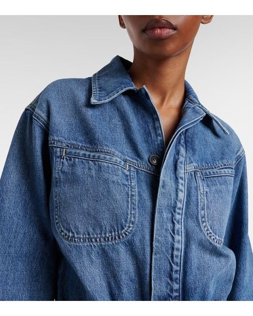 Citizens of Humanity Blue Solene Denim Jumpsuit
