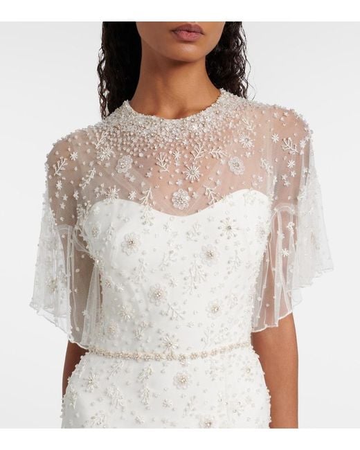 Jenny Packham White Bridal Sylvia Embellished Gown