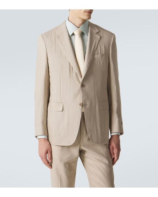 Canali Natural Linen And Wool Suit for men