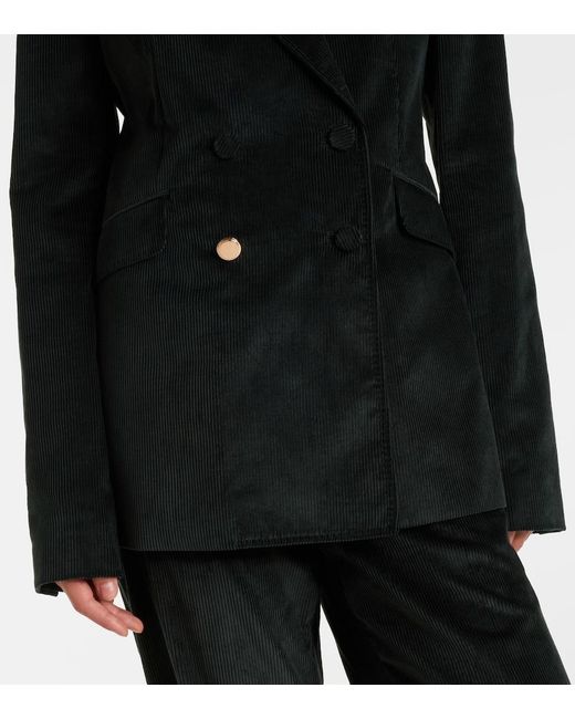 Gabriela Hearst Black Angela Cotton Corduroy Blazer