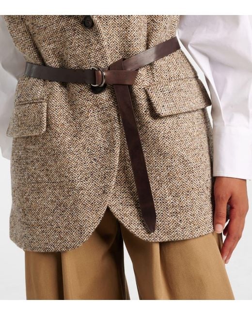 Gilet di Brunello Cucinelli in Natural