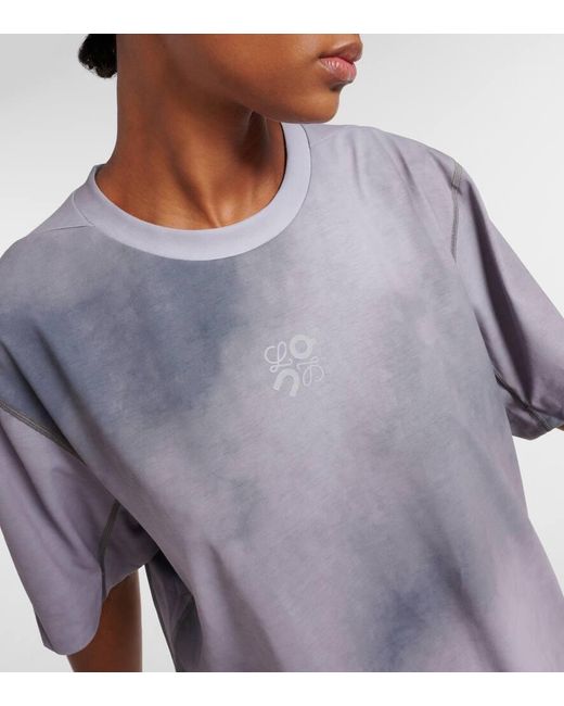 X On Camiseta Tecnica Tie-Dye Loewe de color Gray