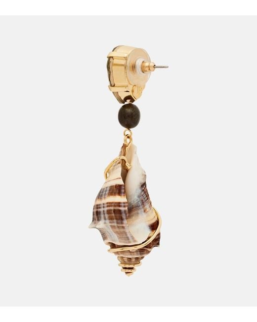 Jennifer Behr Metallic Alon Crystal-Embellished Earrings