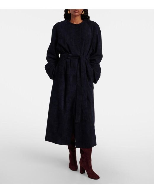 Stouls Black Dietrich Suede Coat