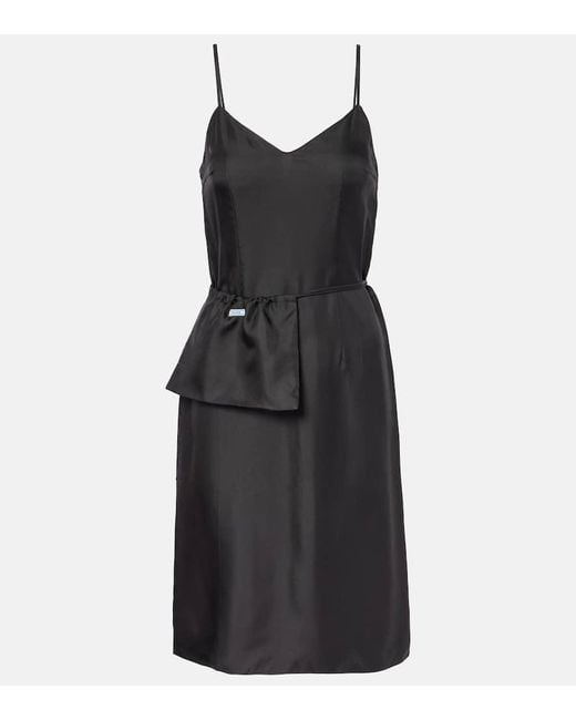 ワンピース PRADA Black Twill Dress 28248783_57651925_1000.jpg