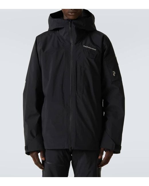 Peak Performance Black Alpine Gore-Tex 2L Ski Jacket for men