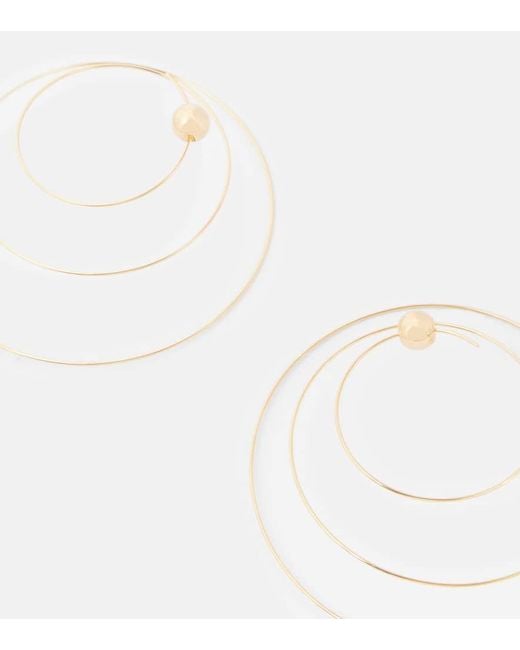 Alaïa White Ohrringe Thin Spiral S