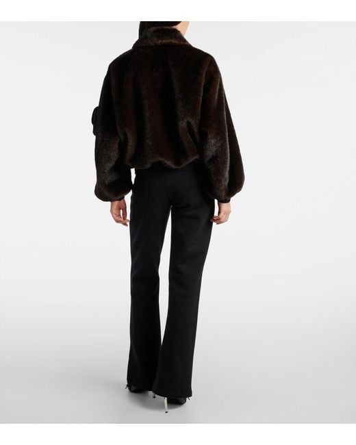 Coperni Black Cropped Bomber Jacket