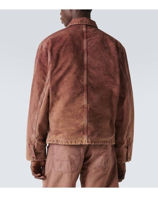 NOTSONORMAL Brown Dad Cotton Canvas Jacket for men
