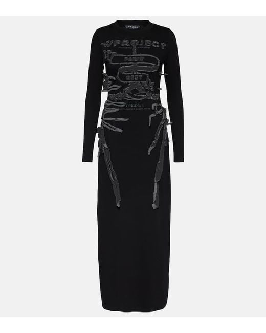 Vestido largo Paris' Best de algodon Y. Project de color Black