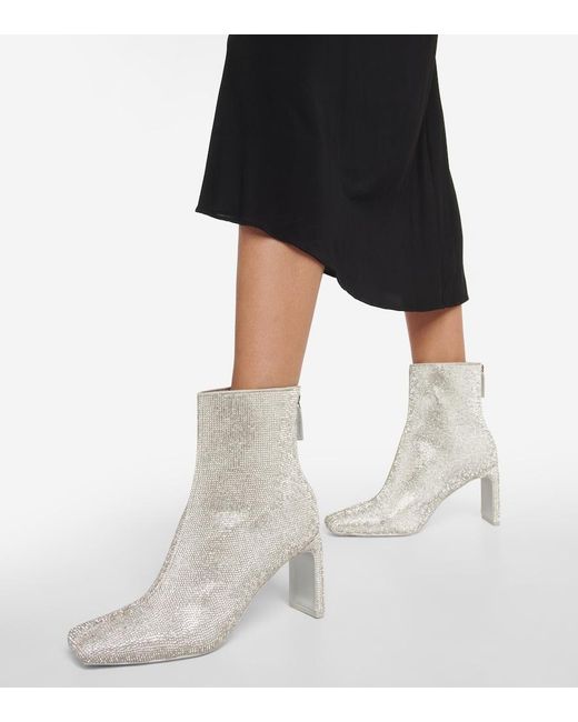 Jonathan Simkhai Gray Kelsey Embellished Ankle Boots